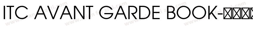 ITC AVANT GARDE BOOK字体转换